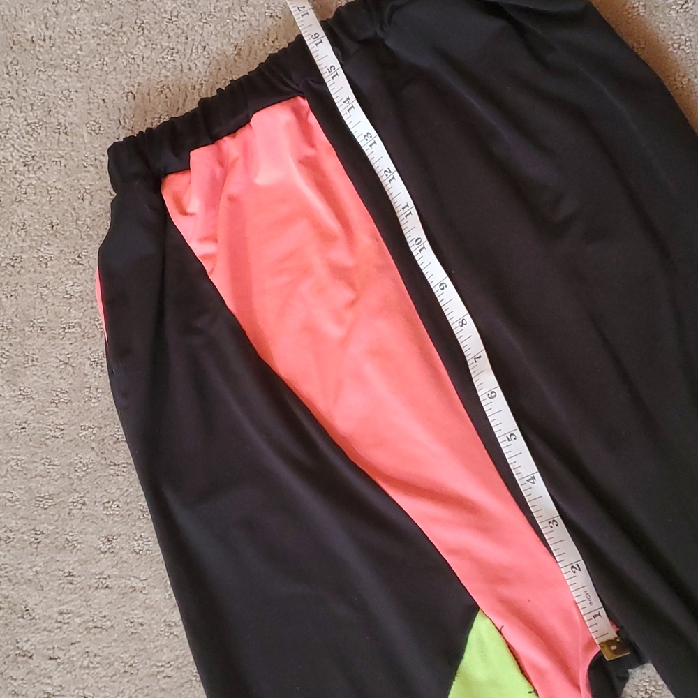 Custom neon colorblock jogger / harem pants - Picture 5 of 7